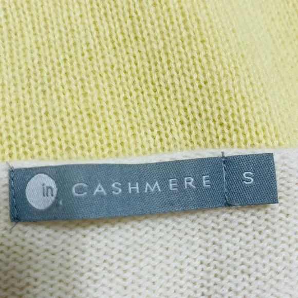 InCashmere long sleeve Striped 100% cashmere sweater size small - Picture 3 of 5